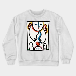 Angel Graffiti is giving love Crewneck Sweatshirt